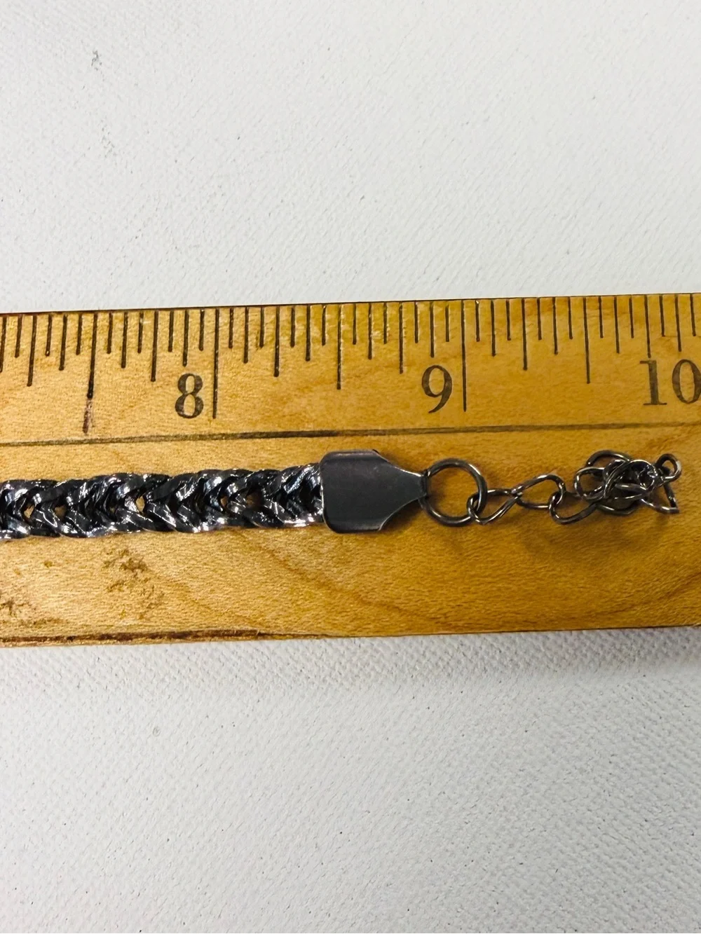 Men’s Black Byzantine Chain Bracelet 8 “ - 9” NEW Unisex